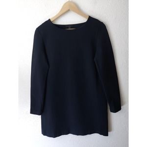 Cos Navy Blue Long Sleeve Round Neck Non-Waisted … - image 1